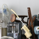 Image of a various furniture and household items in a pile to promote donating and decluttering
